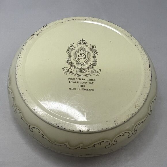 Vintage Daher Decorated Ware England Metal Tin - Picture 4 of 5